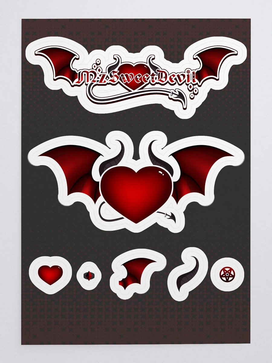MzSweetDevil 2.0 Logo Sticker Sheet product image (3)