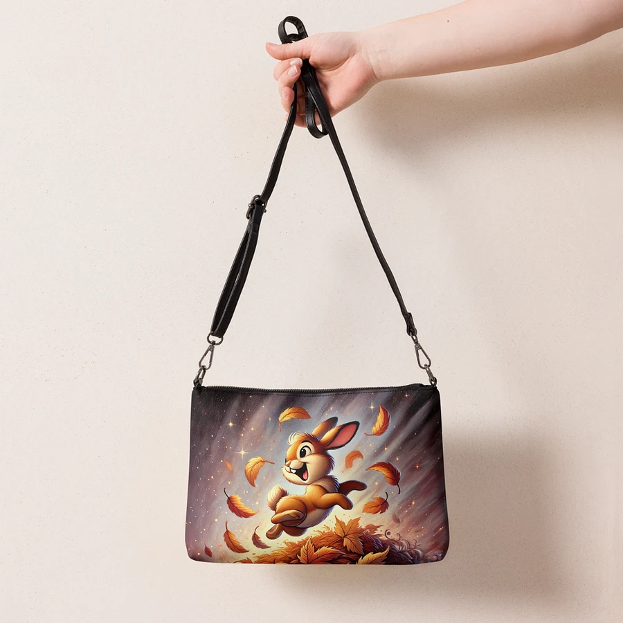 Autumn Leaves Bunny Rabbit Crossbody Bag - Whimsical Purse product image (7)