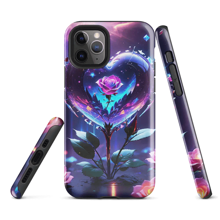 Eternal Rose iPhone Tough Case - Cosmic Heart Design product image (2)