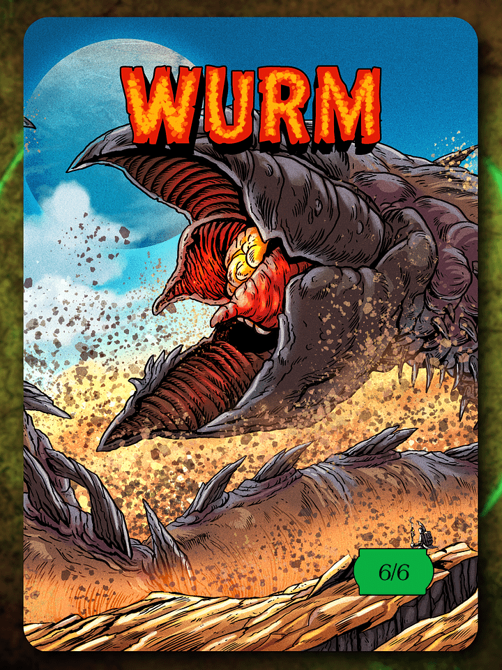 Wurm 6/6 Full Art Token product image (1)