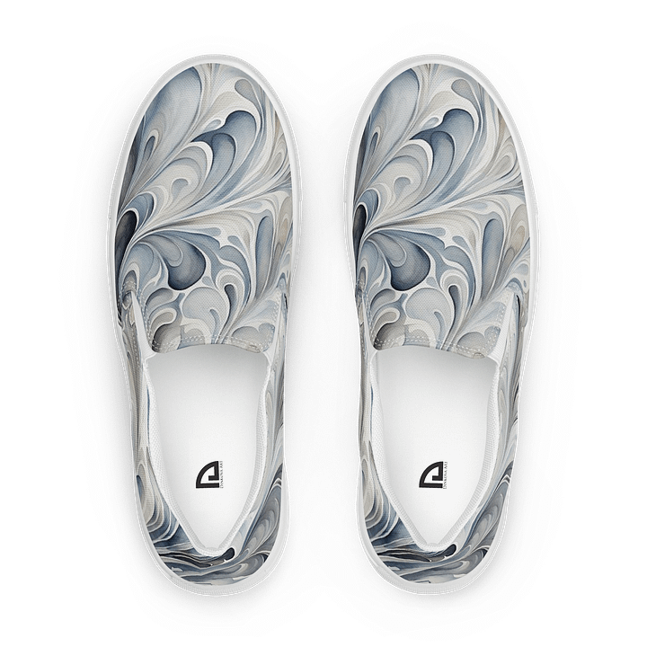 Gray Fractals Canvas Shoes product image (1)