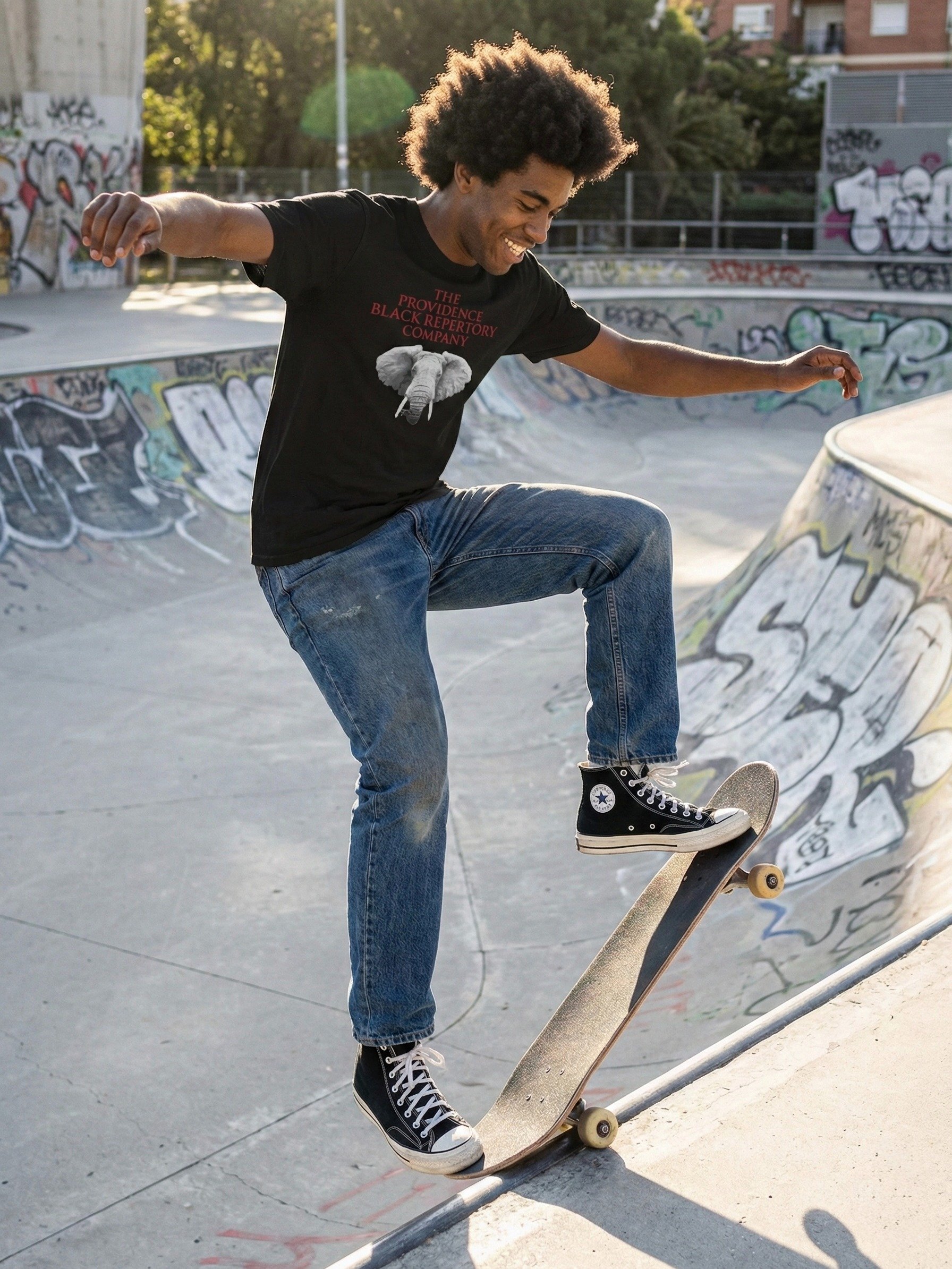 Black Rep Elephant Oversized Tee product image (4)