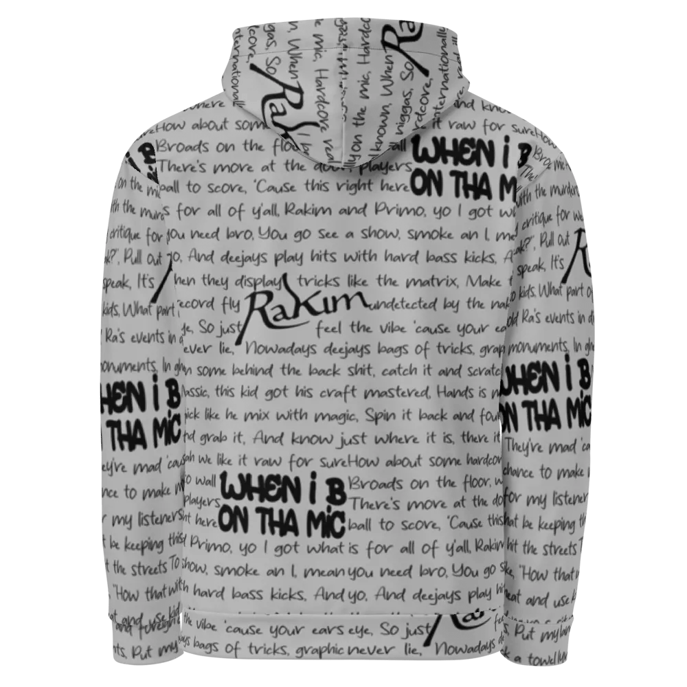 When I B On Tha Mic - Rakim - GREY - Unisex Hoodie product image (3)