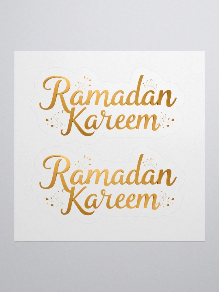 Golden Ramadan Kareem Sticker – Spread the Blessings of the Holy Month product image (2)