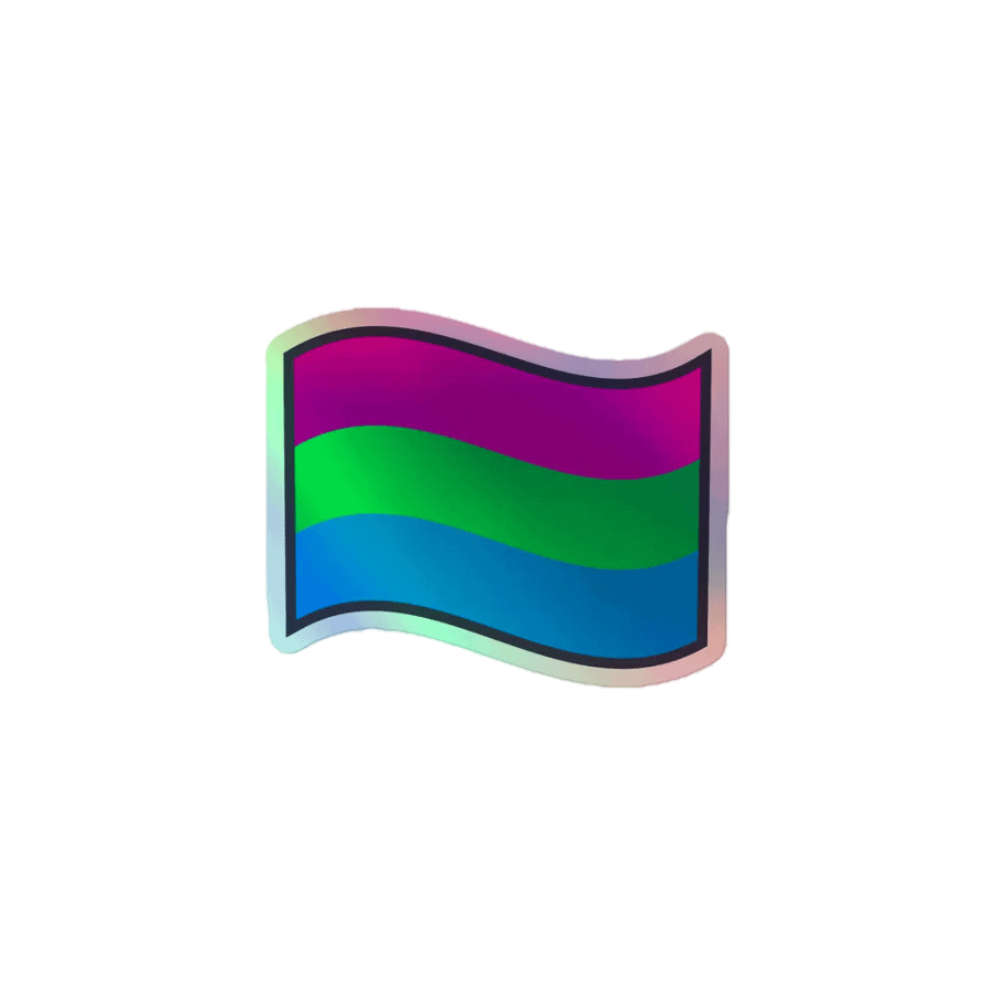 Wave of Colors Holographic Sticker Sheet product image (1)