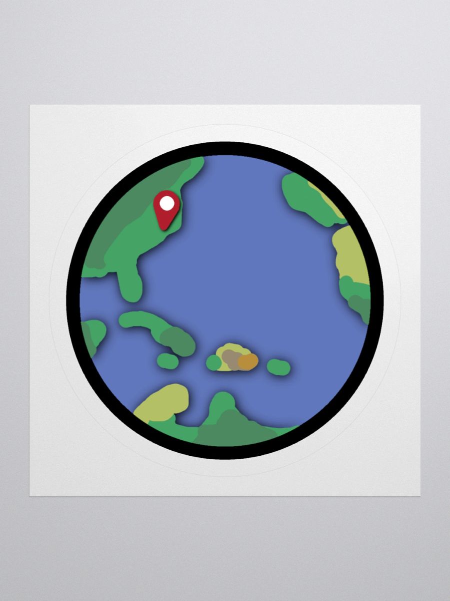 Beaver Geography Earth Sticker product image (1)