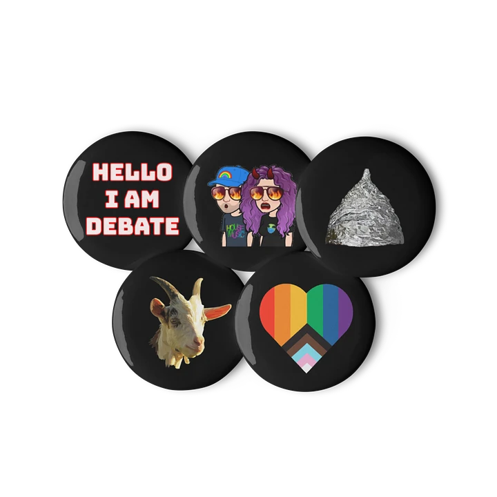 Button Pack 3 - Black - Emotes product image (1)
