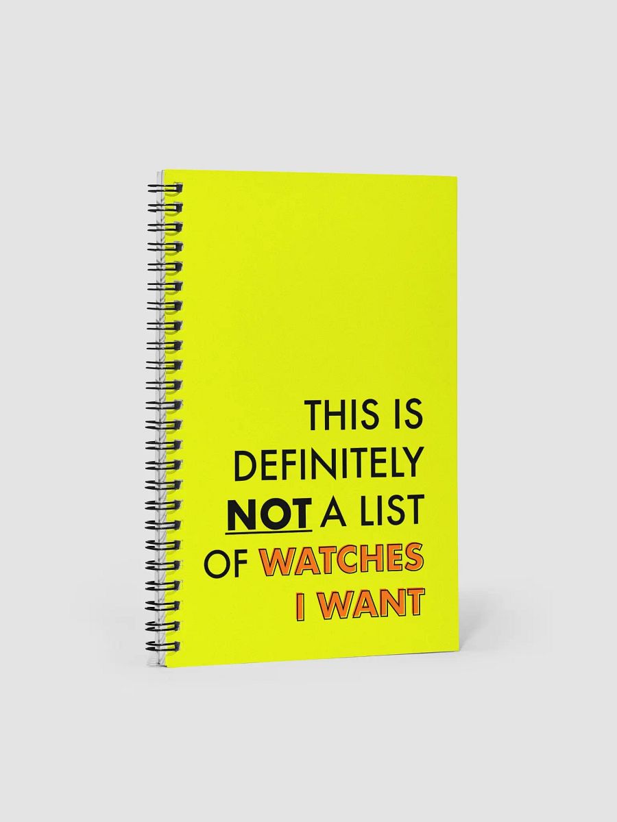 Definitely Not Watches I Want Notebook product image (1)