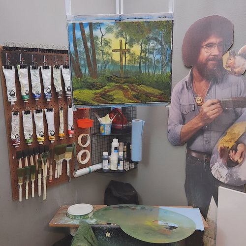 A couple weeks ago I updated my painting corner in my stream office space! There's still so many things I would love to do bu...