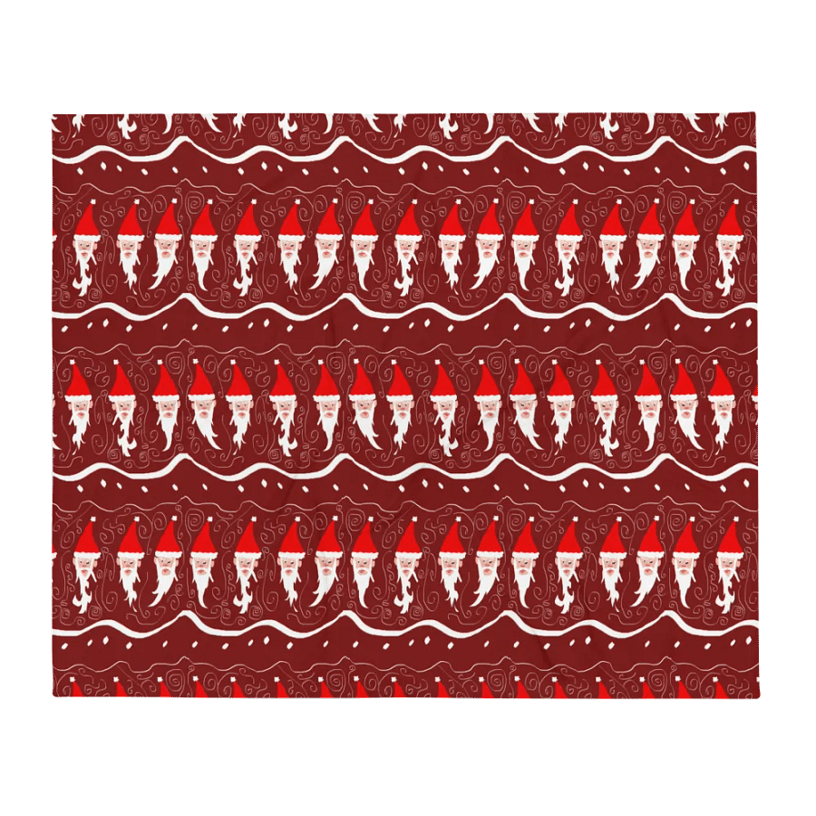 Bearded Santa Pattern Throw Blanket product image (13)