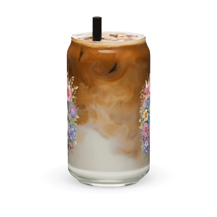 Floral Fairy Doorway Glass Can Sipper product image (11)