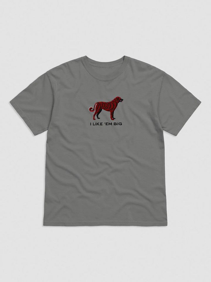 I Like 'Em Big T-Shirt(Embroidered) of an Anatolian Shepherd Dog(Red Brindle) product image (4)