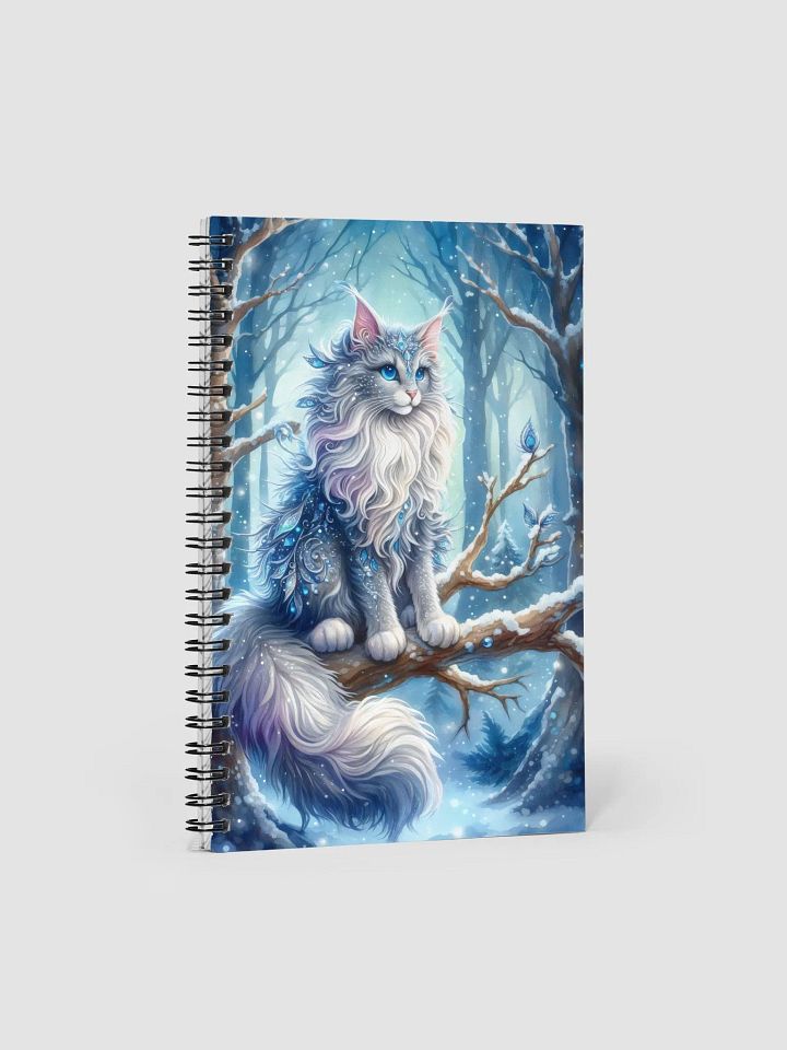 Frosty Feline Spiral Notebook product image (1)