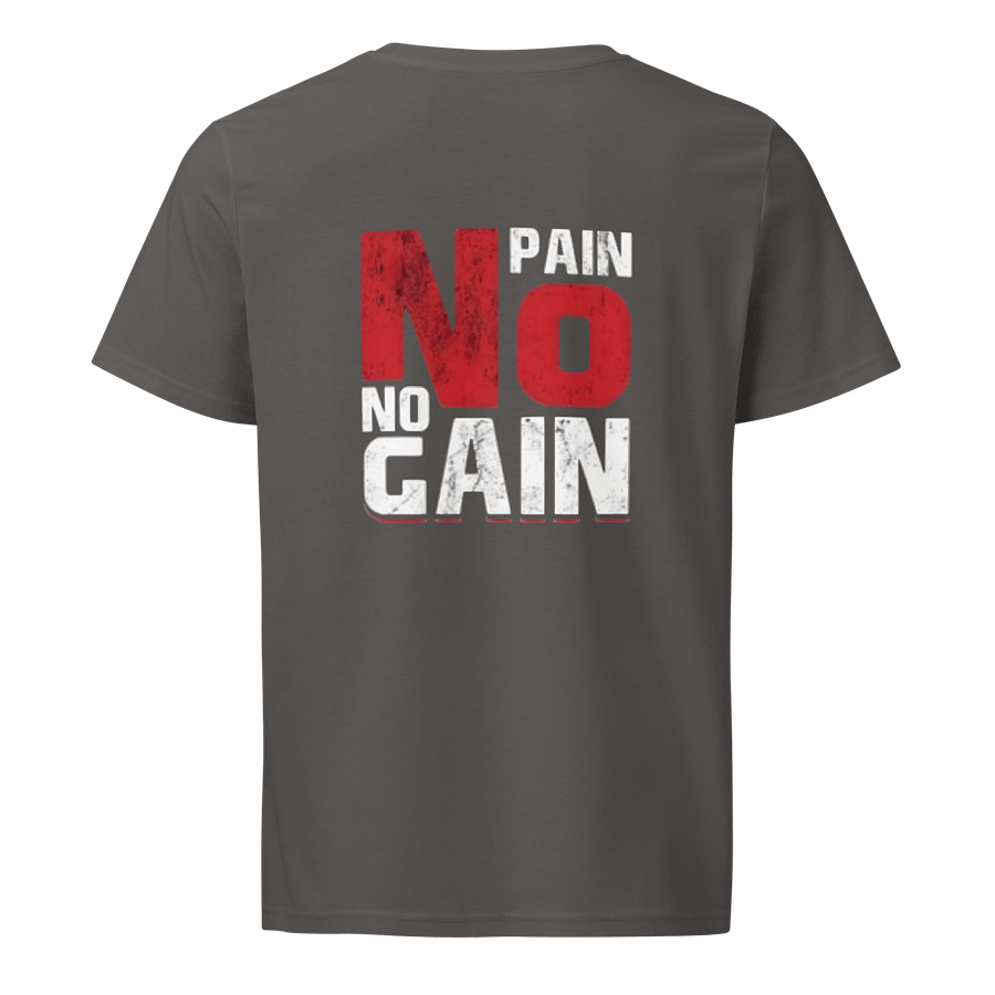 Man T-Shirt No Pain No Gain Slogan Stanley/Stella Unisex Organic Shirt product image (1)