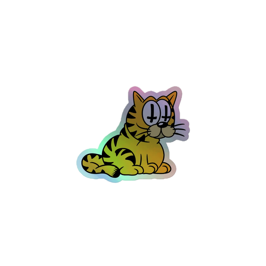Startle Cat-Holographic Sticker product image (1)