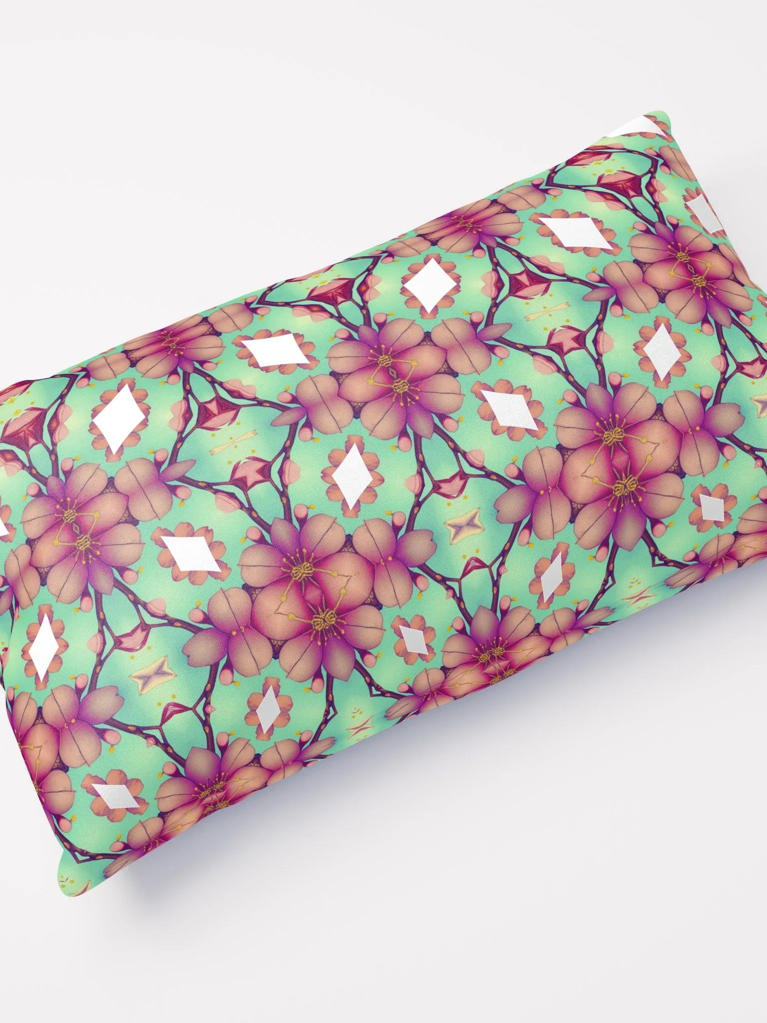 Elegant Diamond & Floral Pillow product image (4)