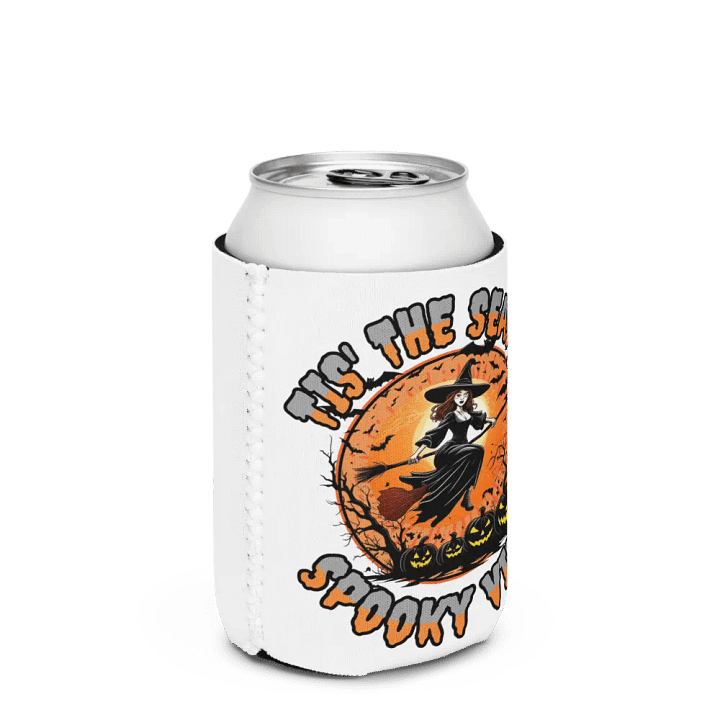 Tis The Season Spooky Vibes Witchy Halloween Can Cooler product image (3)