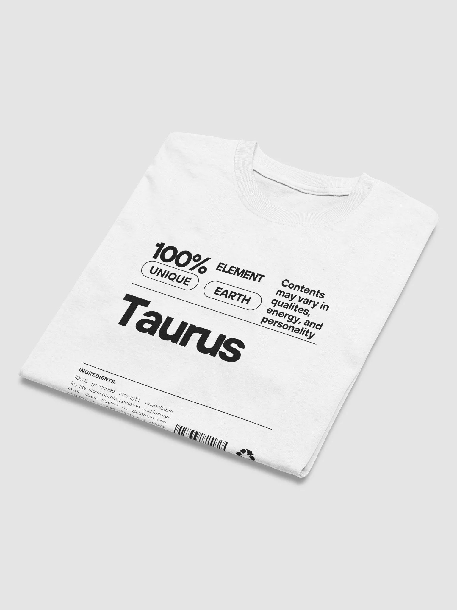 Steady. Strong. Unshakably stylish Taurus T-shirt product image (2)