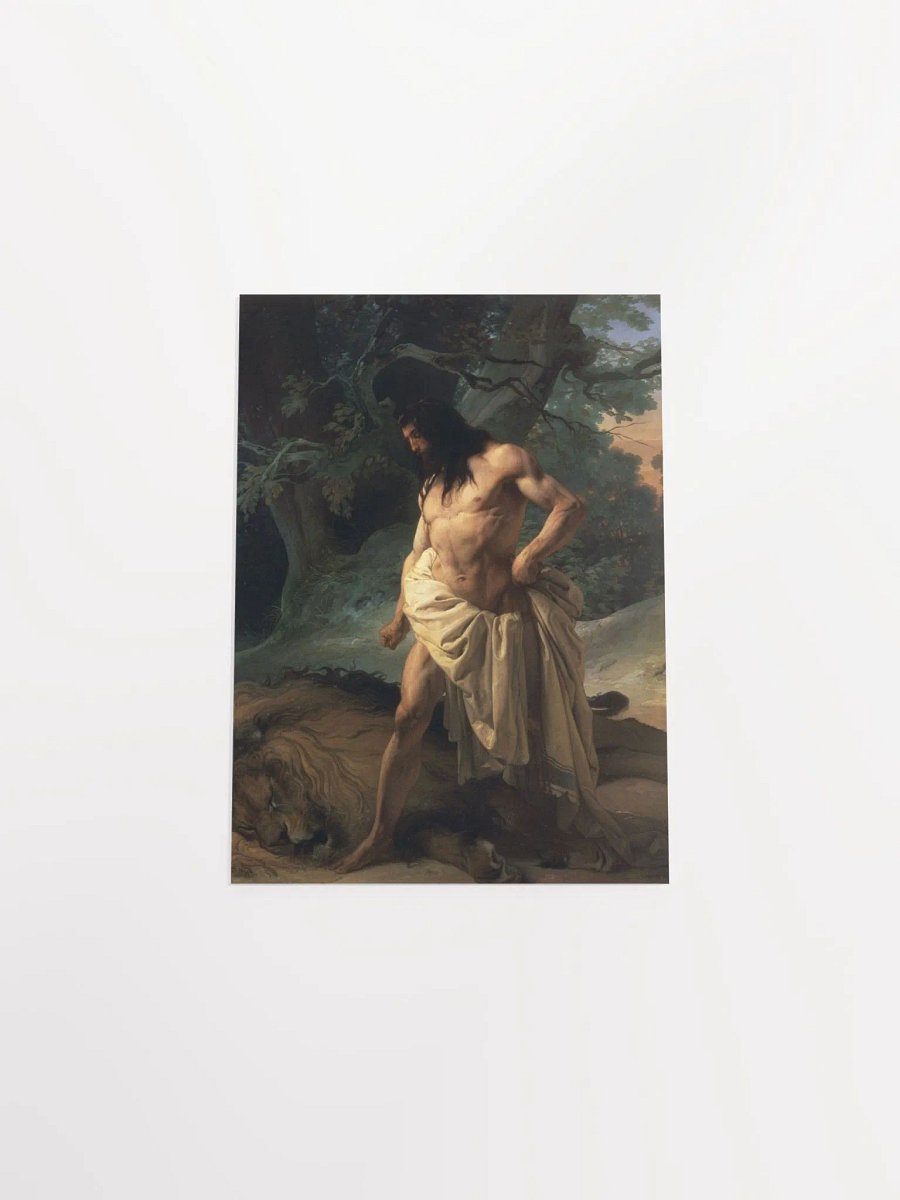 ''Samson and the Lion'' by Francesco Hayez Poster product image (11)