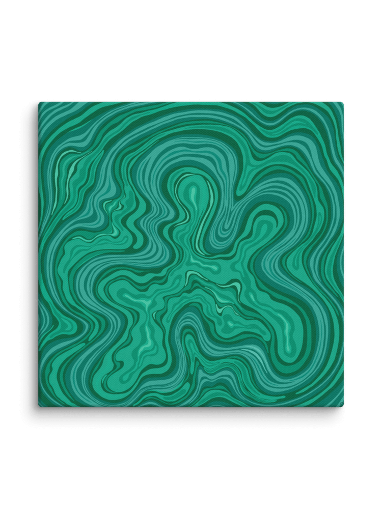 Verdant Swirls Canvas Art - Stone No. 7 product image (108)