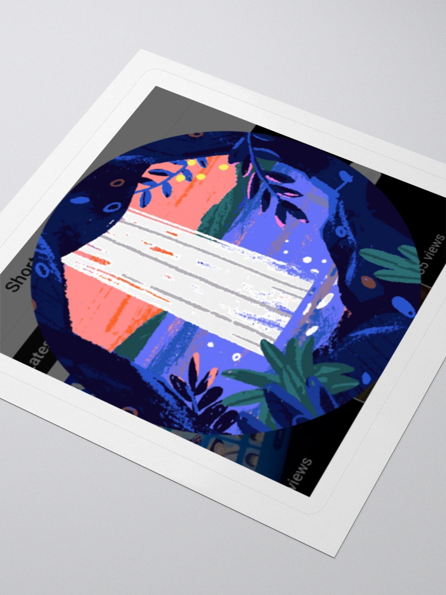 smiling cave waterfall sticker product image (3)