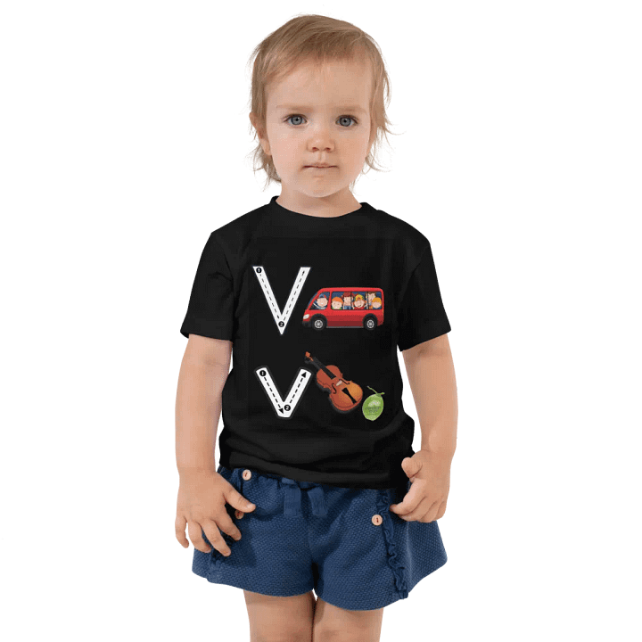 JoBeth Design  Black Vv 🎻 Toddler T-Shirt👚 product image (1)