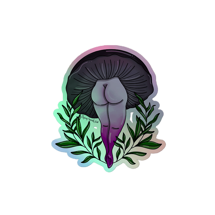 Asexual Mush- Holo Sticker product image (2)
