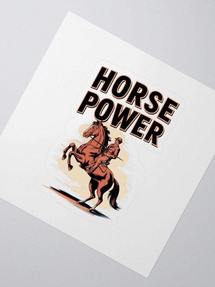 Unleashed Horse Power Kiss Cut Sticker product image (2)