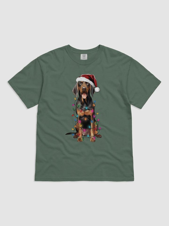 Funny Black and Tan Coonhound Christmas T-Shirt for Coonhound Paw-rents product image (5)