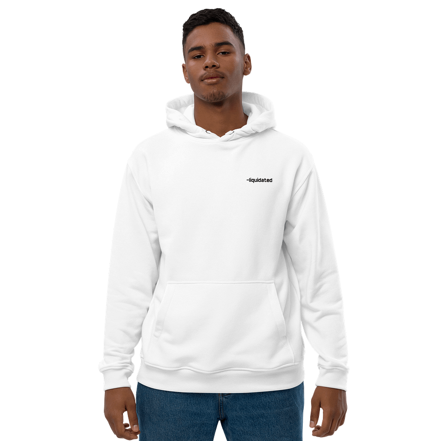 liquidated hoodie don't lower leverage white product image (3)