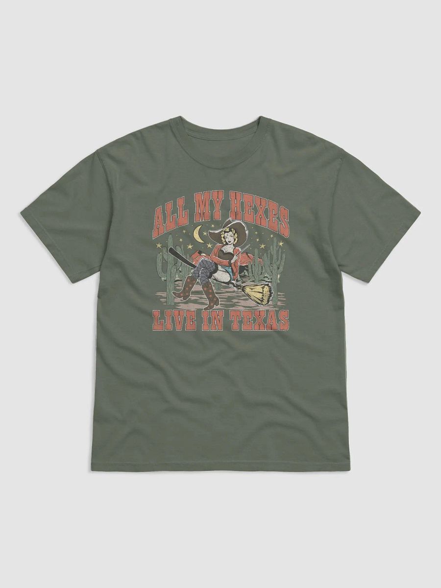 All My Hexes Live in Texas Cowboy Witch T-Shirt | Funny Western-Themed Fall and Halloween T-Shirt Design product image (18)