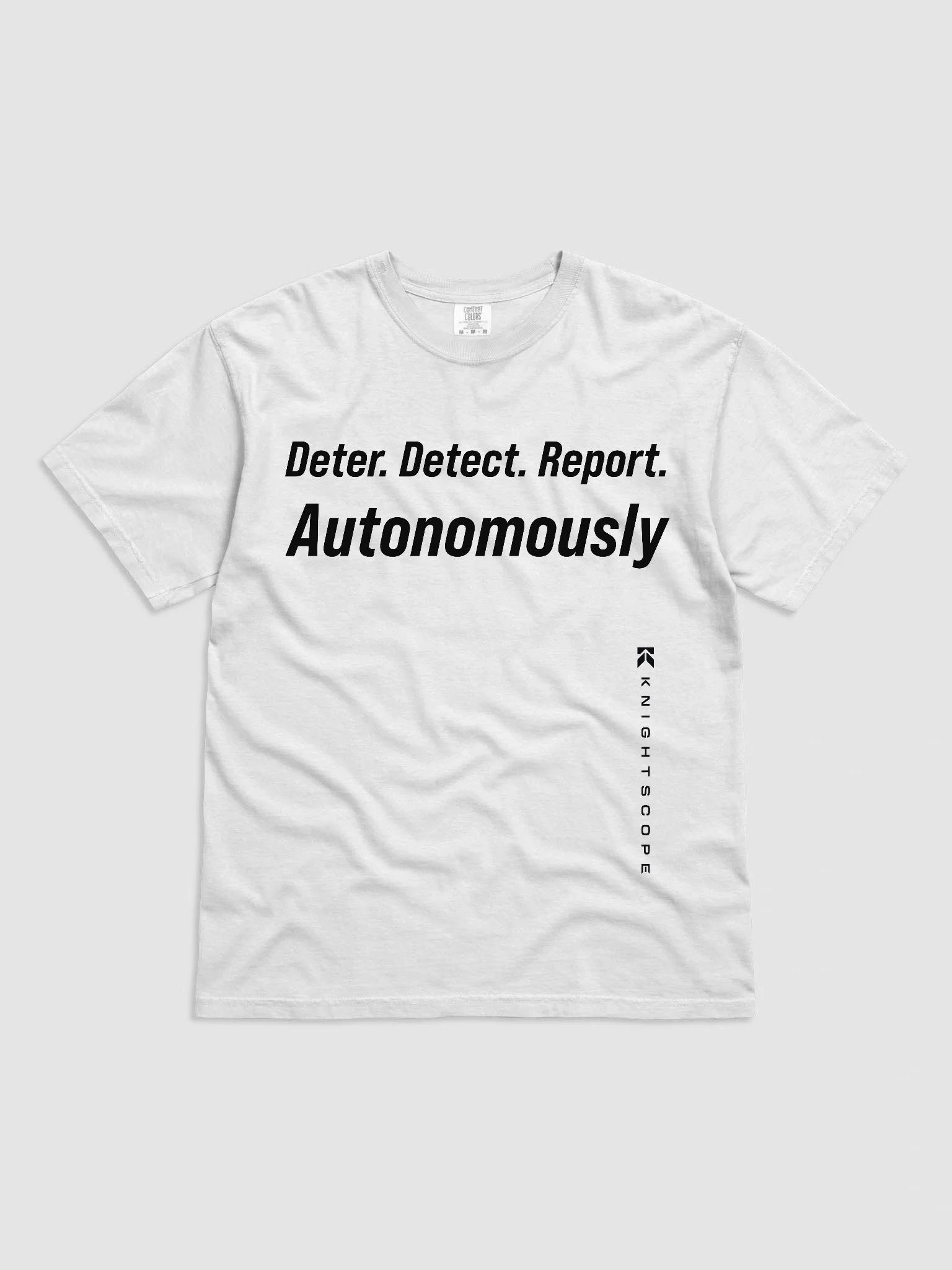 Deter. Detect. Report: T-Shirt - White product image (1)