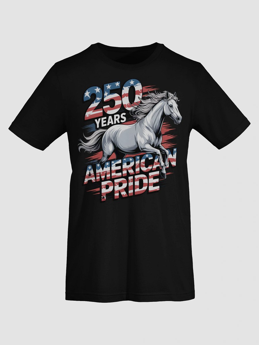 American Pride White Horse T-Shirt product image (7)