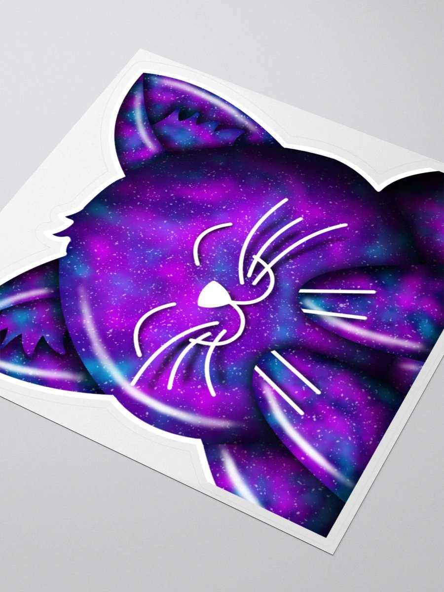 Purple Galaxy Kitty Sticker product image (3)