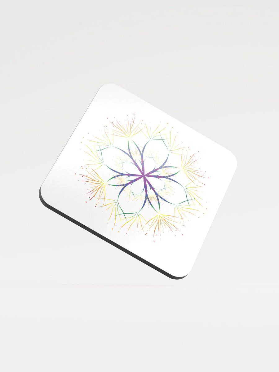 Delicate Rainbow Abstract Coaster product image (1)