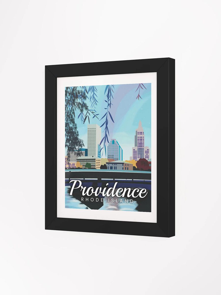 Providence, Rhode Island Illustration | by Monique Faella Designs™ | Framed Museum-Quality Print product image (3)