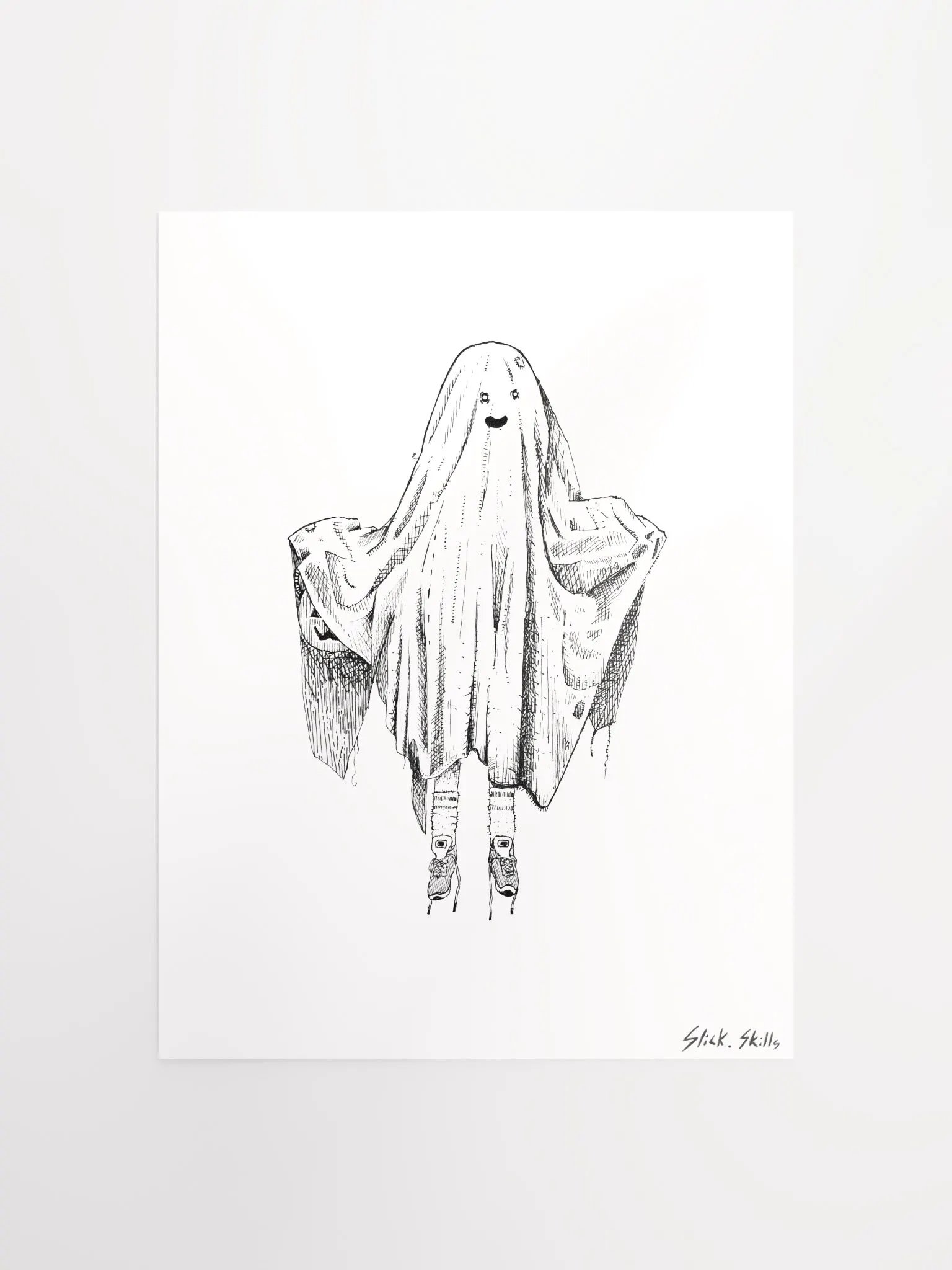 Bedsheet Ghost / "Ghosty Boi" Print product image (1)