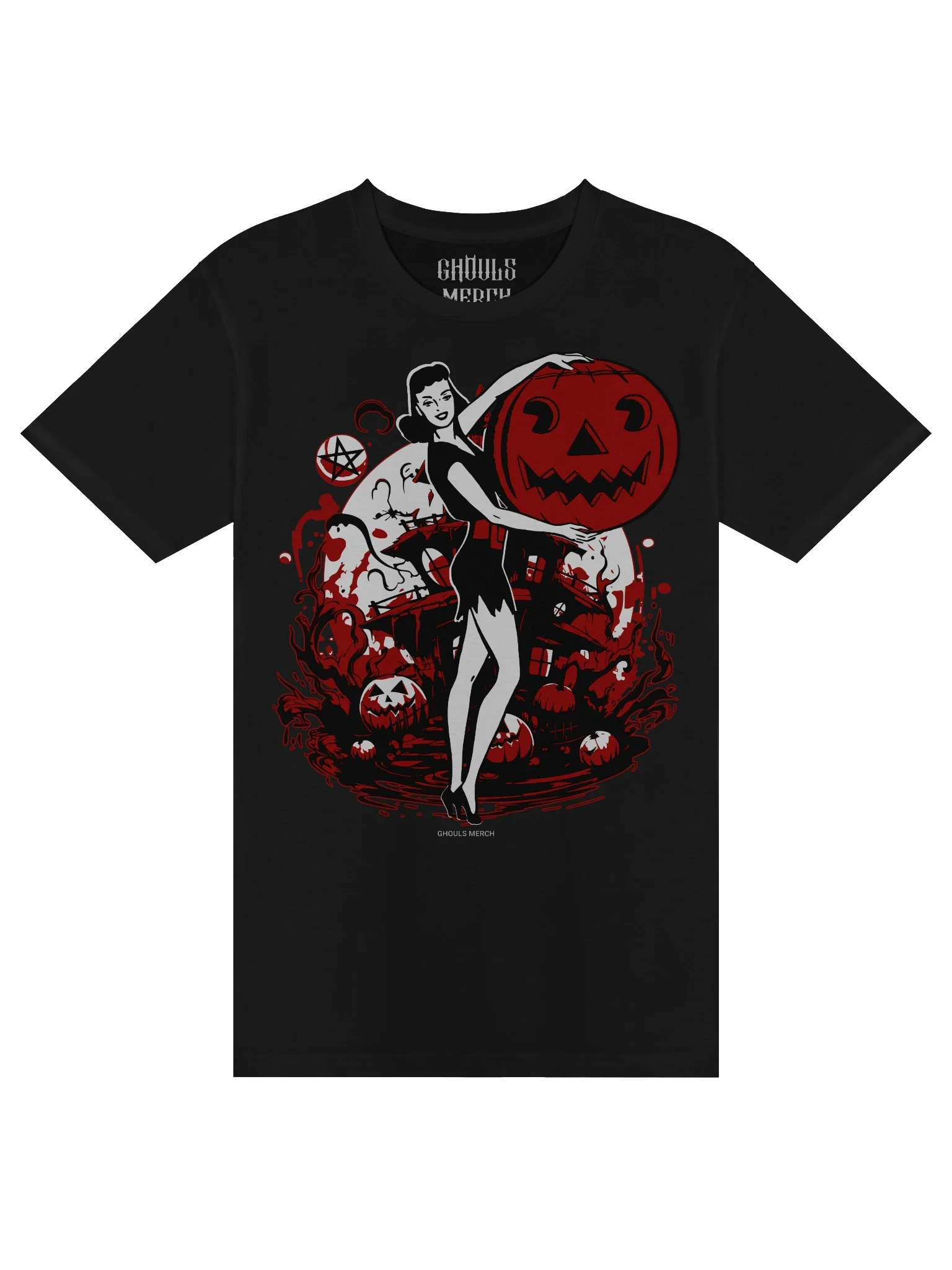 Pumpkin Temptress – Haunted Harvest Unisex T-Shirt product image (3)