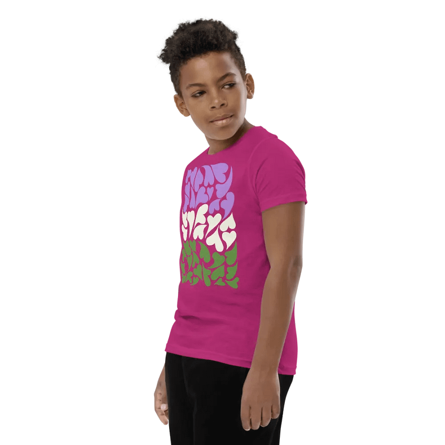 Nestled PRIDE Genderqueer T-shirt (Youth) product image (24)