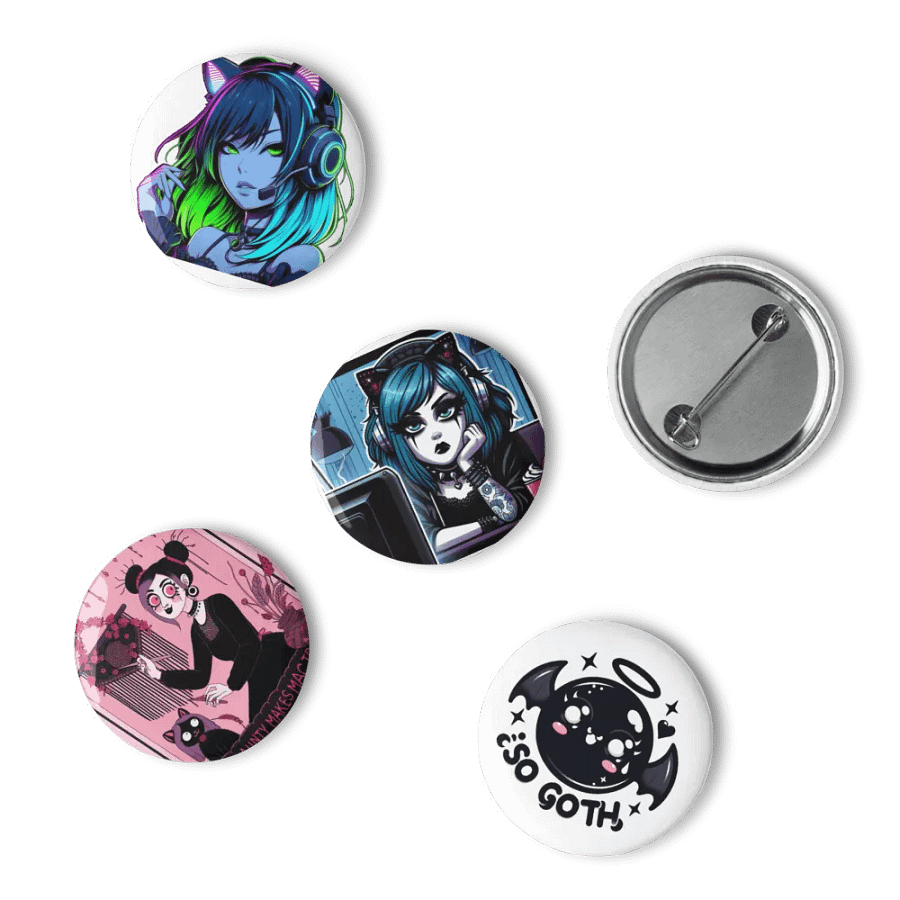 GothAunty Set of 5 Pin Buttons product image (15)