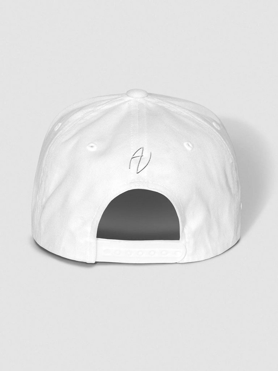 Arctic Vette Flat Bill Snap Back Hat - All White product image (4)