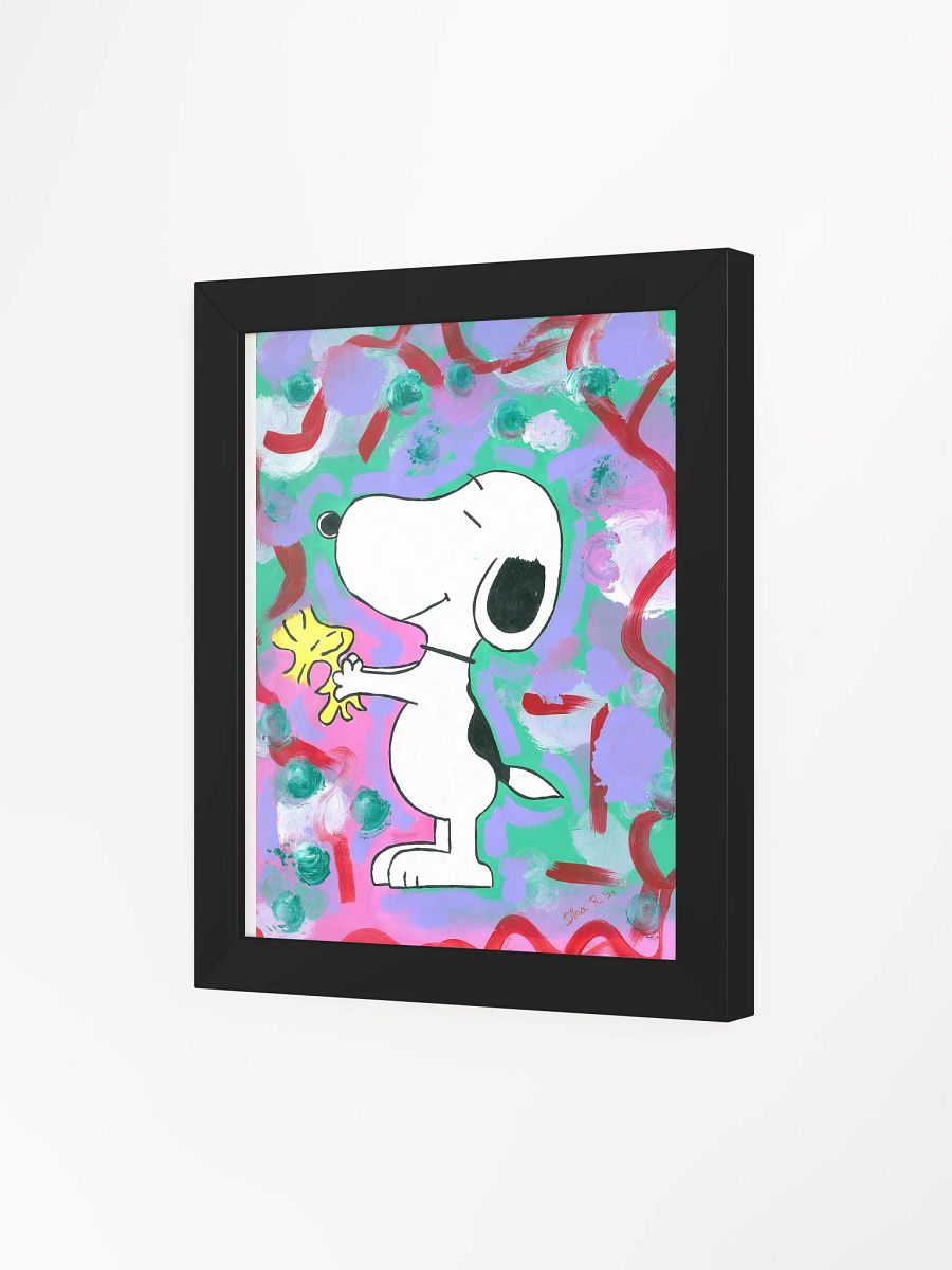 Snoopy acrylic painting picture (art by Dina R.) - Framed High-Quality Matte Poster (in) product image (25)