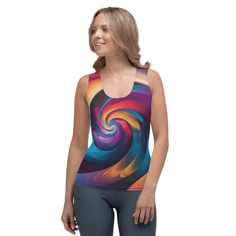 The Psychedelic Rainbow Spiral Women's Tank Top product image (1)