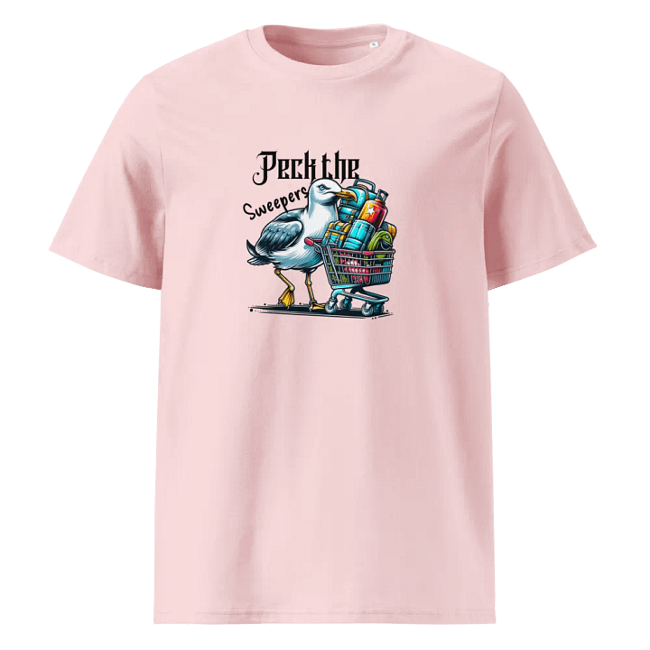 Peck the sweepers! organic cotton tee shirt. product image (8)