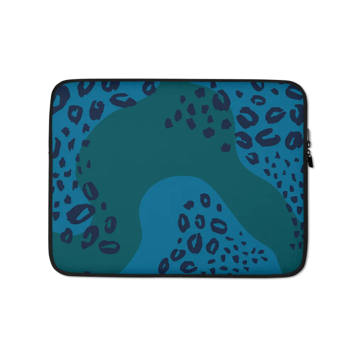 Teal Jaguar Laptop Sleeve product image (1)