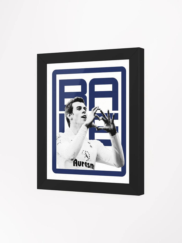 Gareth Bale BW Tottenham Hotspur Name Art Framed Print product image (1)