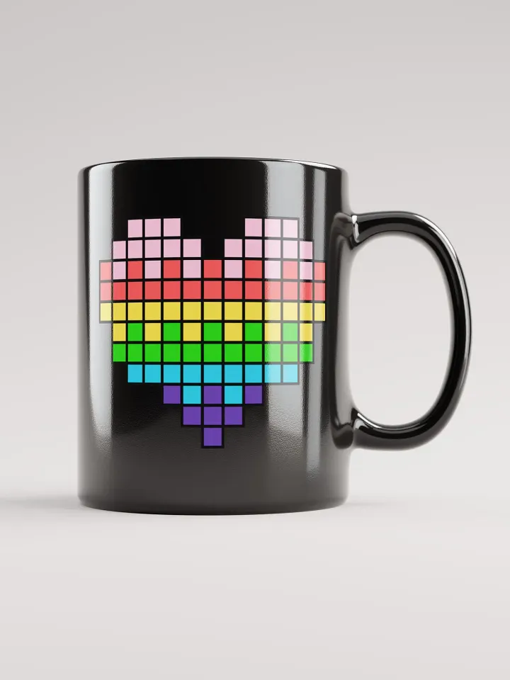 Easter Heart Black Glossy Mug product image (2)