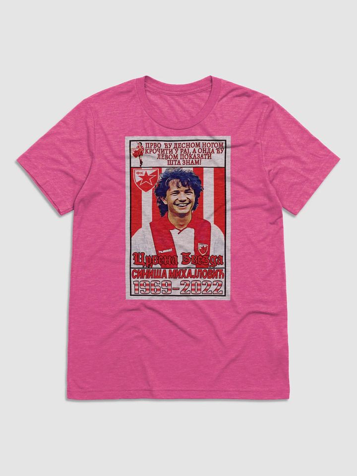 Siniša Mihajlović (FK Crvena Zvezda) #6 Bella+Canvas Triblend Short Sleeve T-Shirt product image (1)