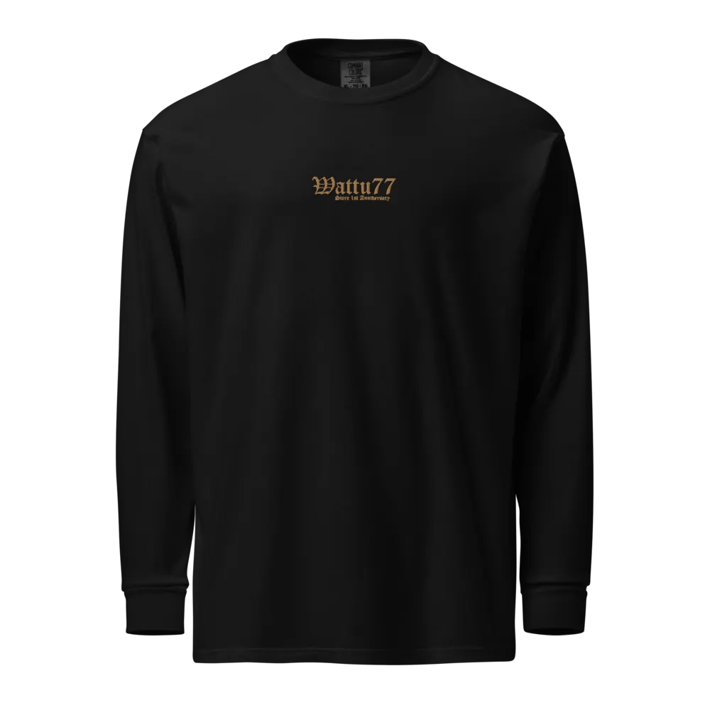 Wattu77 Store 1-year Anniversary longsleeve shirt (limited embroidered) product image (1)