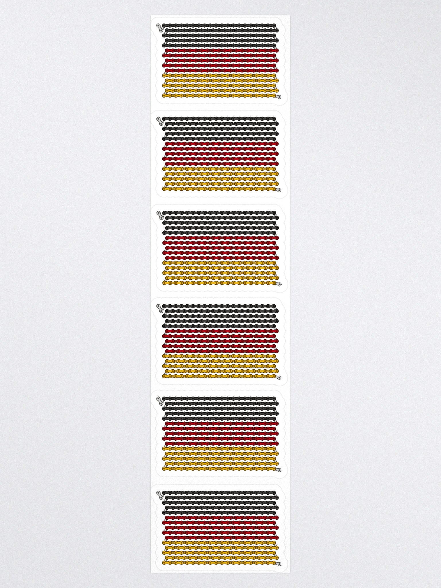 Germany Bike Chain Flag Sticker 6 Pack product image (3)